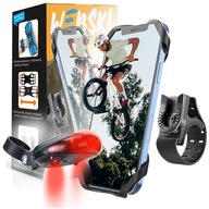 DRŽIAK NA BICYKEL NA TELEFÓN, RIADKA BICYKLA, SILIKÓNOVÝ, NASTAVITEĽNÝ + LAMPA DRŽIAK NA BICYKEL NA TELEFÓN, RIADKA BICYKLA, SILIKÓNOVÝ, NASTAVITEĽNÝ + LAMPA