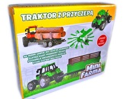 mini FARMA TRAKTOR 3v1 s TRAILER poľnohospodárskou technikou