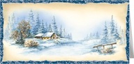 Vianočné pohľadnice bez priania, skladané lux LBT1004