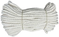 Bavlnené skrútené plachetnicové lano 10mm 50m