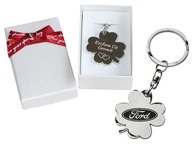 Kľúčenka Lucky Clover s gravírovaním vášho LOGA na kľúče od auta doma Kľúčenka Lucky Clover s gravírovaním vášho LOGA na kľúče od auta doma