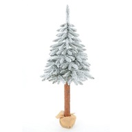 Umelý vianočný stromček Smrek zasnežený na kmeni 160 cm