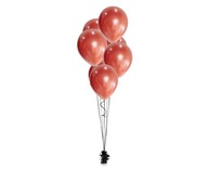 Platinové balóny Červený chróm 30 cm 50 ks