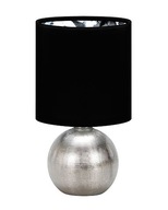 Očarujúca stolná lampa STRUHM PERLO, strieborná a čierna Očarujúca stolná lampa STRUHM PERLO, strieborná a čierna