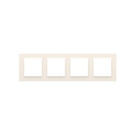 Simon 10 Quadruple frame cream CR4/41