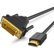 UGREEN KÁBLOVÝ HUB DVI 24+1 PIN MALE-HDMI MALE 1.5 UGREEN KÁBLOVÝ HUB DVI 24+1 PIN MALE-HDMI MALE 1.5