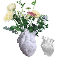 Anatomická váza v tvare srdca, kvetináč 21 cm