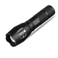 Vrecková hliníková vojenská taktická ZOOM LED baterka do auta do tábora Vrecková hliníková vojenská taktická ZOOM LED baterka do auta do tábora