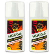 2x repelent proti komárom, kliešte, hmyz Mugga sprej 75 ml DEET 50% EXTRA SILNÝ 2x repelent proti komárom, kliešte, hmyz Mugga sprej 75 ml DEET 50% EXTRA SILNÝ