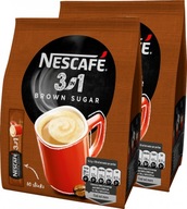 NESCAFE rozpustný hnedý cukor 3v1 10x16,5g x2 NESCAFE rozpustný hnedý cukor 3v1 10x16,5g x2
