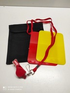 Rozhodcovský set - mini rozhodcovské karty, červená píšťalka bez lopty