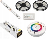 SADA 15m PÁS 450 LED RGB 5050 UFO DOTYKOVÉ DIAĽK.