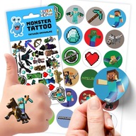 SET NÁLEPOK + MINECRAFT TETOVANIE SET NÁLEPOK + MINECRAFT TETOVANIE