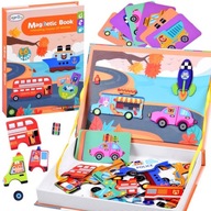 Magnetická puzzle kniha VOZIDLÁ 66 dielikov ZA3767 Magnetická puzzle kniha VOZIDLÁ 66 dielikov ZA3767