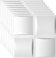 NÁstenné PANELY BIELE KAZETY 3D VANKÚŠ PLED 2m2 NÁstenné PANELY BIELE KAZETY 3D VANKÚŠ PLED 2m2