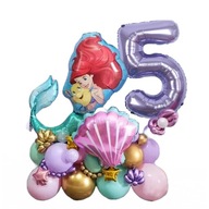 SADA FÓLIOVÝCH BALÓNOV ARIEL MERMAID 27 ks SADA FÓLIOVÝCH BALÓNOV ARIEL MERMAID 27 ks
