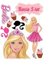 Potlač cukrovej pasty pre meno/vek BARBIE torty Potlač cukrovej pasty pre meno/vek BARBIE torty