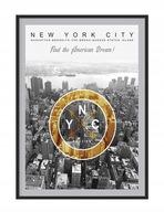 OBRAZOVÝ PLAGÁT V RÁME 33x43 cm New York P1084 OBRAZOVÝ PLAGÁT V RÁME 33x43 cm New York P1084