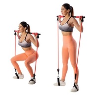 HMS posilňovacia tyč pre fitness cvičenie pilates + posilňovacie gumy HMS posilňovacia tyč pre fitness cvičenie pilates + posilňovacie gumy