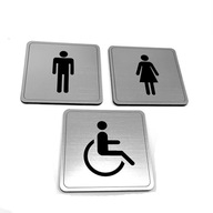 Piktogram na WC, dámsky, pánsky, invalidný - sada 3 ks! Piktogram na WC, dámsky, pánsky, invalidný - sada 3 ks!