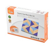 Magnetické puzzle mozaikové drevené kocky Magnetické puzzle mozaikové drevené kocky