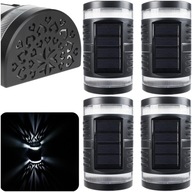 4x SOLÁRNE FASÁDNE NÁSTENNÉ LAMPOVÉ LED VONKAJŠIE LAMP 4x SOLÁRNE FASÁDNE NÁSTENNÉ LAMPOVÉ LED VONKAJŠIE LAMP