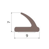 TESNENIE NA DVERE A OKNÁ SAMOLEPIACE 9x7mm V 5m