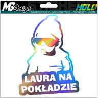 Nálepka na okno LAURA ON BOARD HOLOGRAM Nálepka na okno LAURA ON BOARD HOLOGRAM