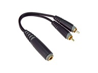 Jack TS 6,3mm - RCA adaptér KLOTZ AYU-6 Jack TS 6,3mm - RCA adaptér KLOTZ AYU-6