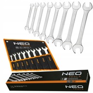 OBOJSTRANNÉ OTVORENÉ KĽÚČE 6-22 MM, SADA 8 KS. NEO NÁSTROJE OBOJSTRANNÉ OTVORENÉ KĽÚČE 6-22 MM, SADA 8 KS. NEO NÁSTROJE