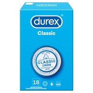 Durex Classic klasické hladké kondómy 18 ks