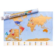 Explorer's Map - World (EN) - stierací žreb Explorer's Map - World (EN) - stierací žreb