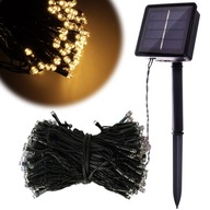 SOLÁRNE LAMPY SVETELNÁ REŤAZ 20M 200LED TEPLÁ SOLÁRNE LAMPY SVETELNÁ REŤAZ 20M 200LED TEPLÁ