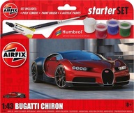 Airfix Starter Set - Bugatti Chiron - Postaviteľný model - Mierka: 1:43 Airfix Starter Set - Bugatti Chiron - Postaviteľný model - Mierka: 1:43