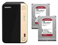 Súborový server QNAP TS-264-8G NAS + 2x 2TB WD Red