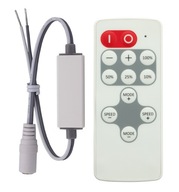 Stmievací rádiový ovládač pre LED pásy s diaľkovým ovládaním Stmievací rádiový ovládač pre LED pásy s diaľkovým ovládaním
