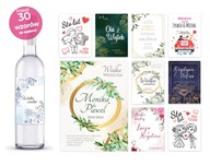 Nálepky BOHO Wedding Vodka 130 ks Váš text Mená a Dátum ZADARMO Nálepky BOHO Wedding Vodka 130 ks Váš text Mená a Dátum ZADARMO