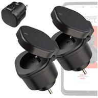 WiFi zásuvka IP44 Diaľkové ovládanie Alexa Google Assistant Set 2 ks WiFi zásuvka IP44 Diaľkové ovládanie Alexa Google Assistant Set 2 ks