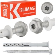 Rámové hmoždinky 10x80 mm s golierom 50 ks TORX podložka Rámové hmoždinky 10x80 mm s golierom 50 ks TORX podložka