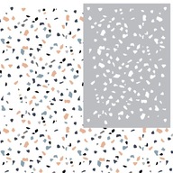 Terrazzo - terazzo maliarska šablóna ako tapeta Terrazzo - terazzo maliarska šablóna ako tapeta