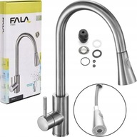 KUCHYŇSKÁ batéria, výsuvný výtok, INOX STEELY 4 KUCHYŇSKÁ batéria, výsuvný výtok, INOX STEELY 4