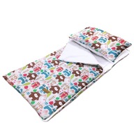 Spací vak pre deti predškolského veku Animals White 140x75 Spací vak pre deti predškolského veku Animals White 140x75