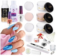 Sada 7x MollyLac Akrylový prášok 30g tekutý čistič Sada 7x MollyLac Akrylový prášok 30g tekutý čistič