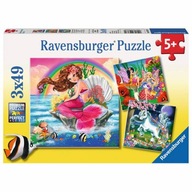Ravensburger Puzzle stvorenia 3x49 ks. 093670 Ravensburger Puzzle stvorenia 3x49 ks. 093670