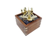 Mosadzný sextant v krabičke - NSWB
