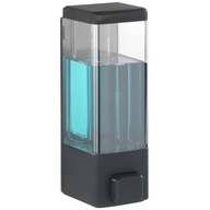 Ručný nástenný dávkovač mydla Wenko 320 ml čierny BEZ VŔTANIE Ručný nástenný dávkovač mydla Wenko 320 ml čierny BEZ VŔTANIE