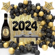 SADA BALÓNOVÝCH DEKORácií SILVESTR 2024 BALÓNY 81KS SILVESTROVSKÁ STENA SADA BALÓNOVÝCH DEKORácií SILVESTR 2024 BALÓNY 81KS SILVESTROVSKÁ STENA