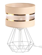 Stolná nočná lampa Diamond Vire Mat Tienidlo Béžová E27 Stolná nočná lampa Diamond Vire Mat Tienidlo Béžová E27