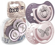 Lovi DYNAMIC Upokojujúci silikónový cumlík 6-18m Botanic Girl 2 kusy Lovi DYNAMIC Upokojujúci silikónový cumlík 6-18m Botanic Girl 2 kusy
