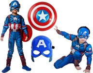 OUTFIT CAPTAIN AMERICA MASKA SHIELD MUSCLES 110/116 OUTFIT CAPTAIN AMERICA MASKA SHIELD MUSCLES 110/116